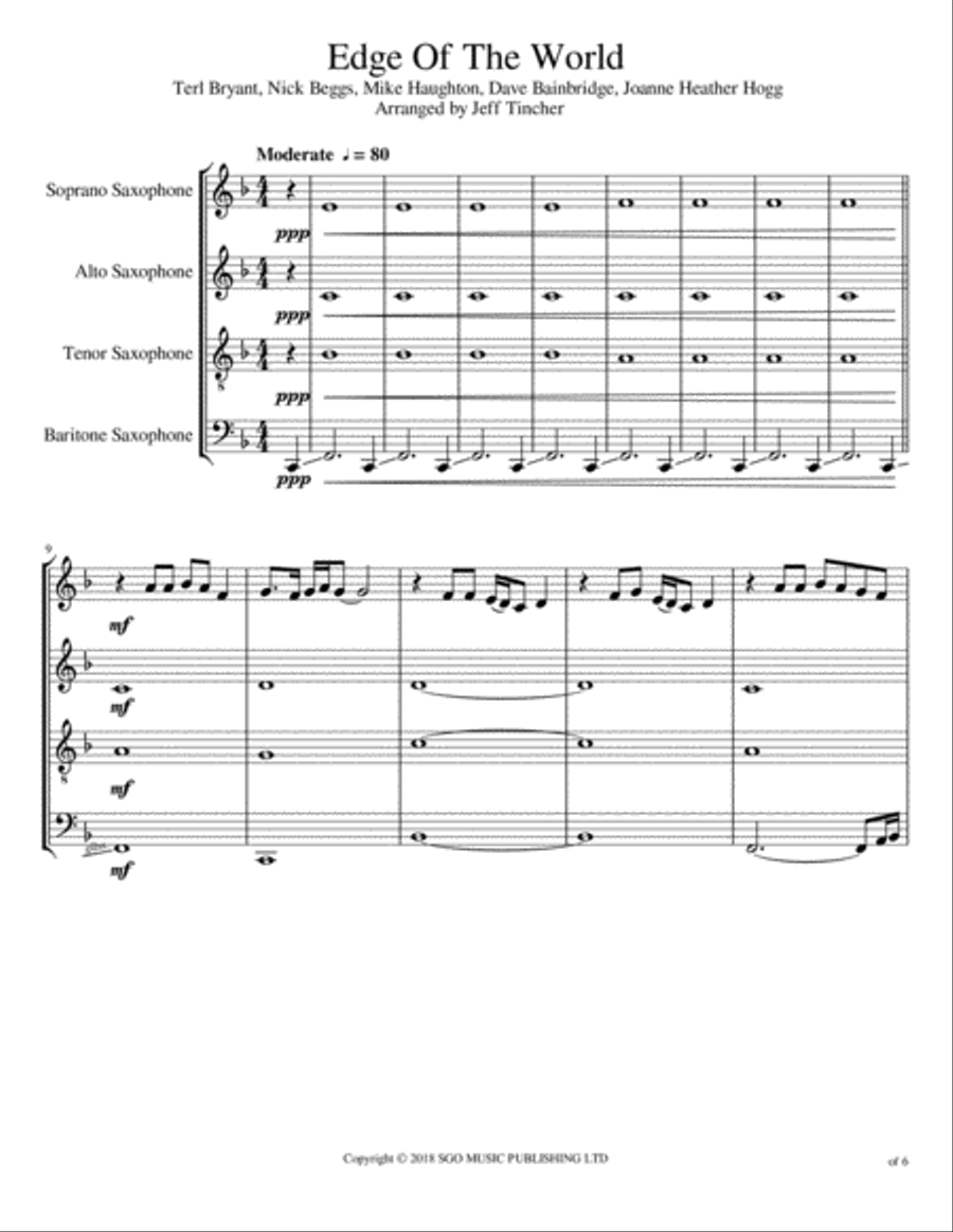 Edge Of The World Woodwind Quartet scores gallery preview page 2