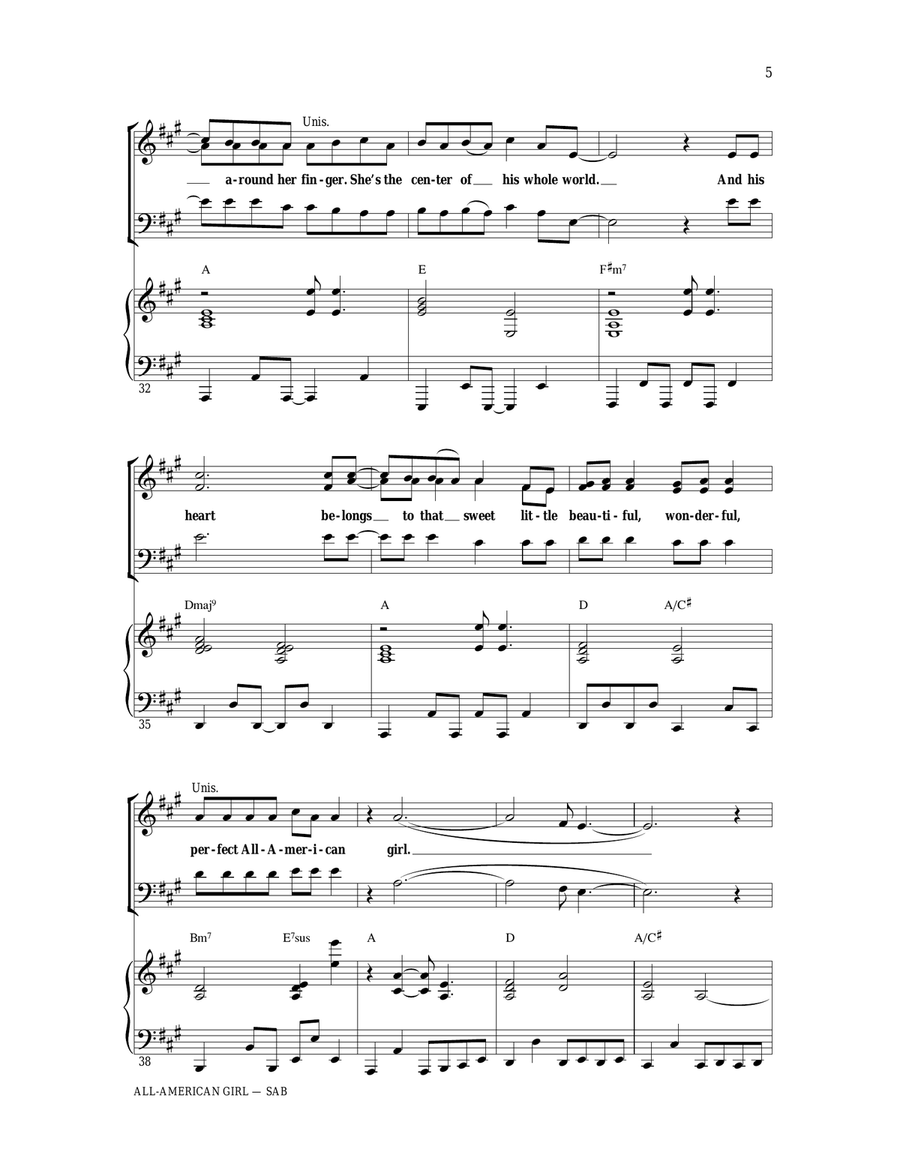 All-American Girl 3-Part scores gallery preview page 4
