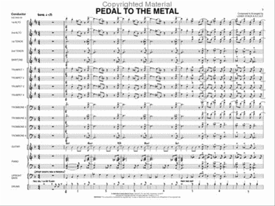 Pedal to the Metal Pedal to the Metal Jazz Ensemble scores gallery preview page 2