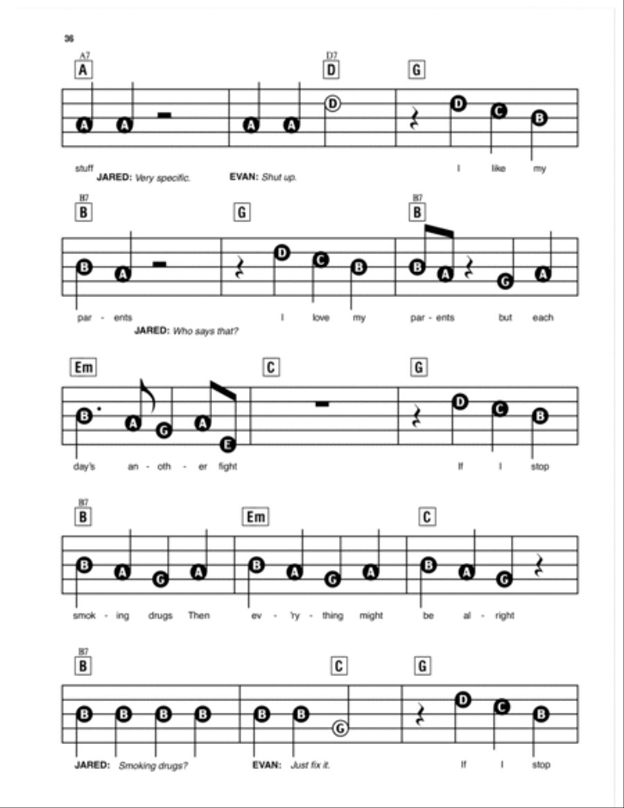 Sincerely, Me (from Dear Evan Hansen) Electronic Keyboard scores gallery preview page 3