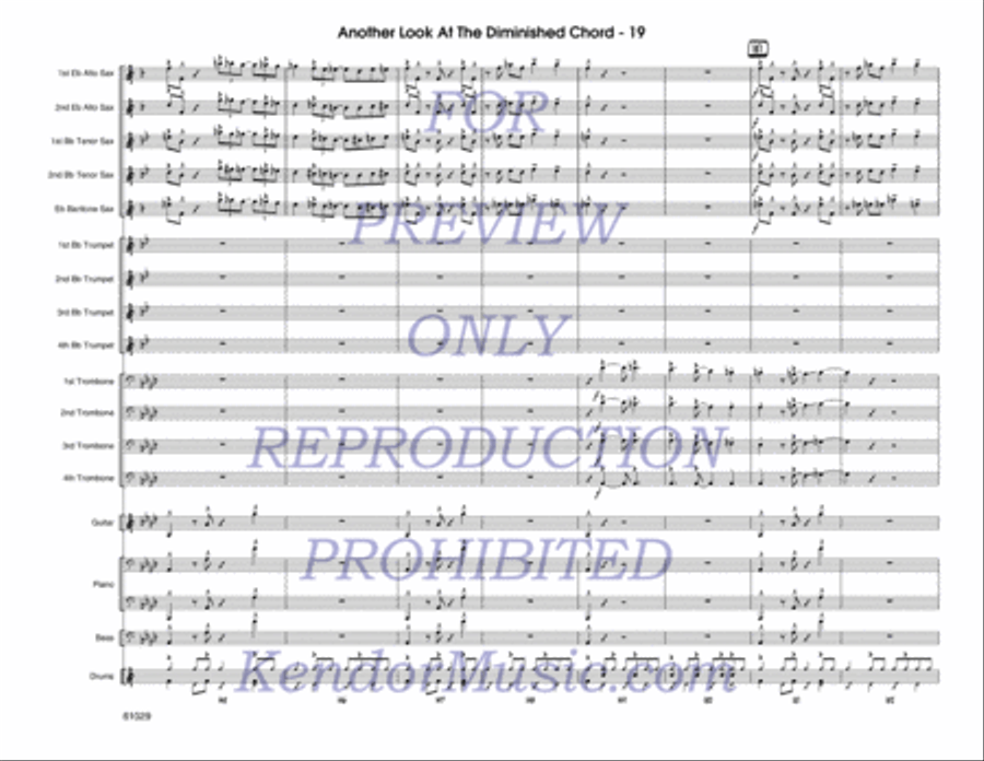 Another Look At The Diminished Chord Jazz Ensemble scores gallery preview page 20