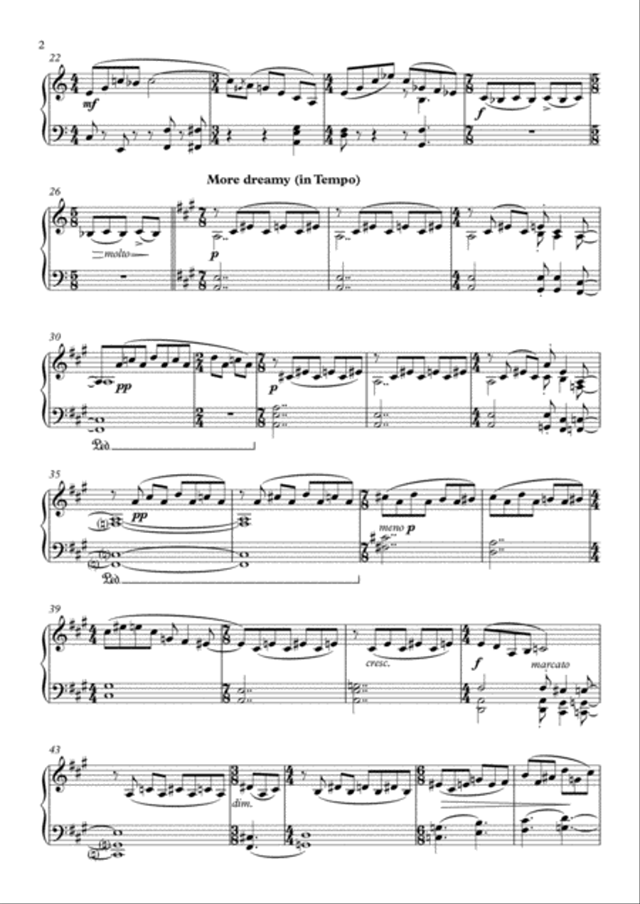 Time Pieces for Piano Piano Solo scores gallery preview page 2
