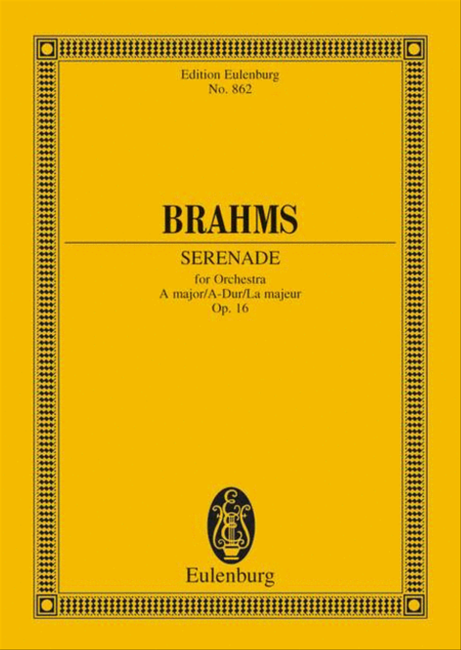 Serenade for Orchestra A major Orchestra scores gallery preview page 1