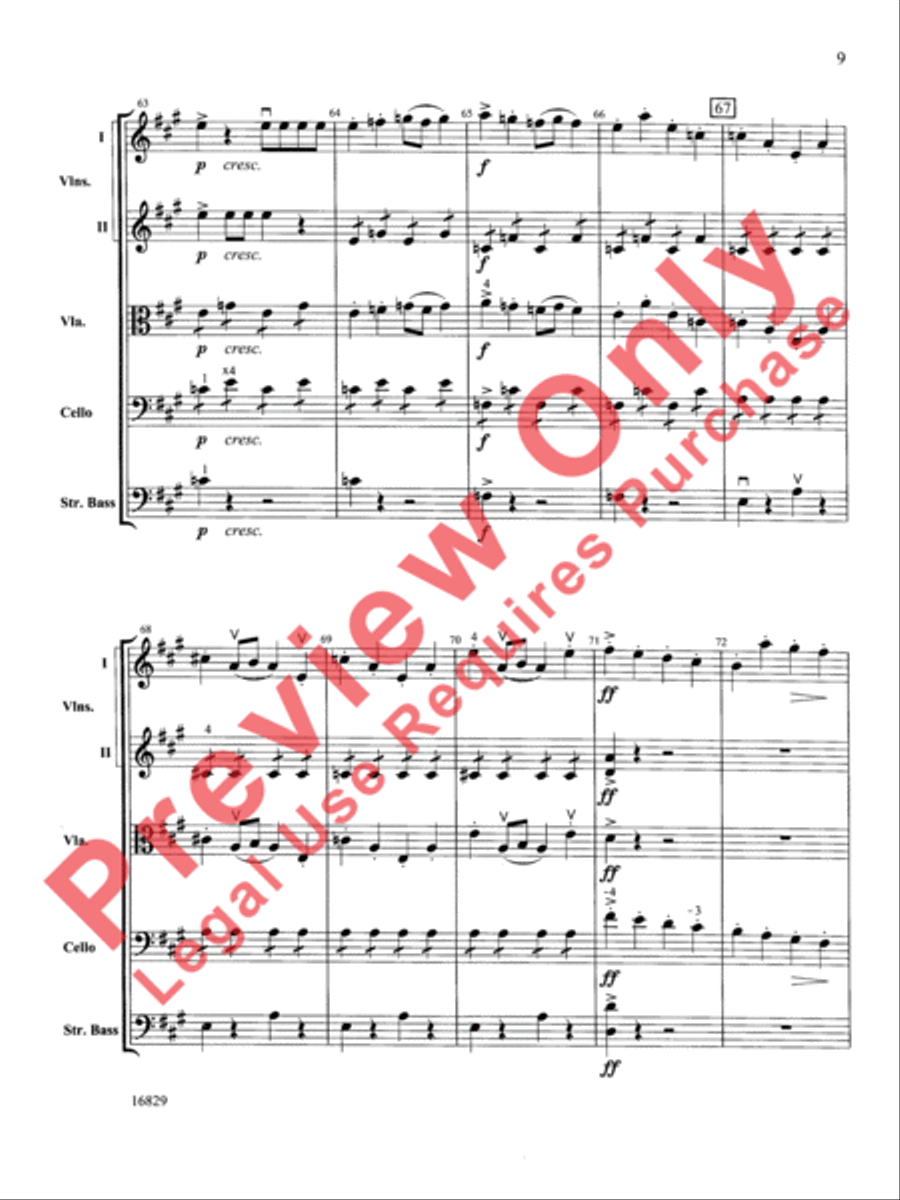 Classical Symphony String Orchestra scores gallery preview page 10