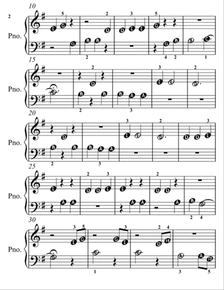 Pas des Fleurs Dance of the Flowers Beginner Piano 2nd Edition Easy Piano scores gallery preview page 3