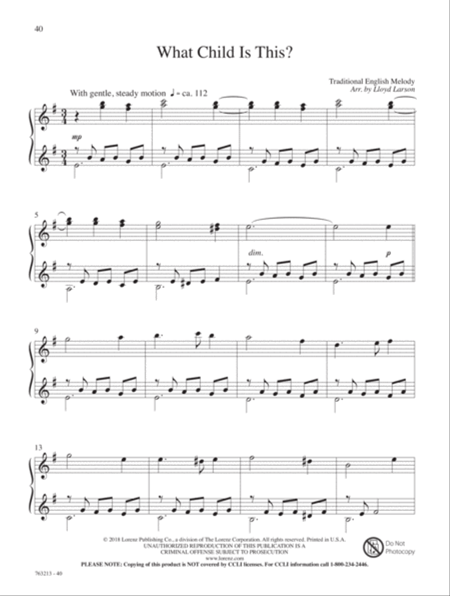 A Quiet Christmas Piano Solo scores gallery preview page 21