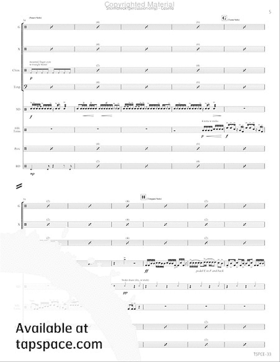 Stormbreak Percussion Ensemble scores gallery preview page 26