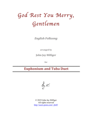 God Rest You Merry, Gentlemen for Euphonium and Tuba