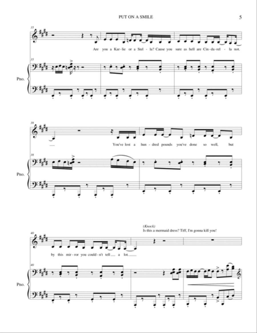 Put on a Smile Alto Voice scores gallery preview page 5