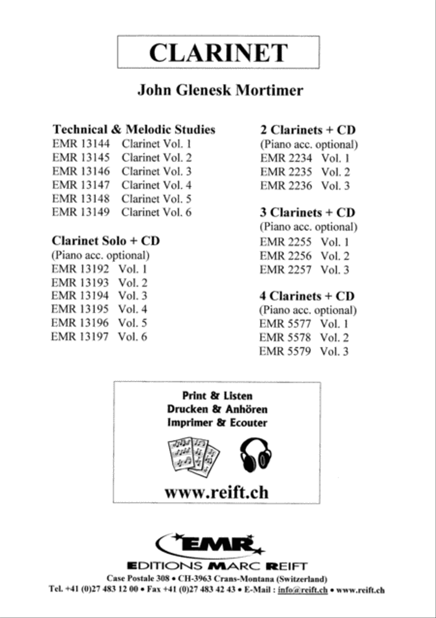 Quartets Volume 3 Clarinet scores gallery preview page 11
