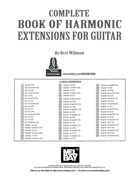 Complete Book of Harmonic Extensions for Guitar image number null