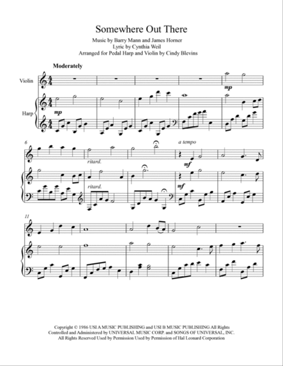 Somewhere Out There String Duet scores gallery preview page 2
