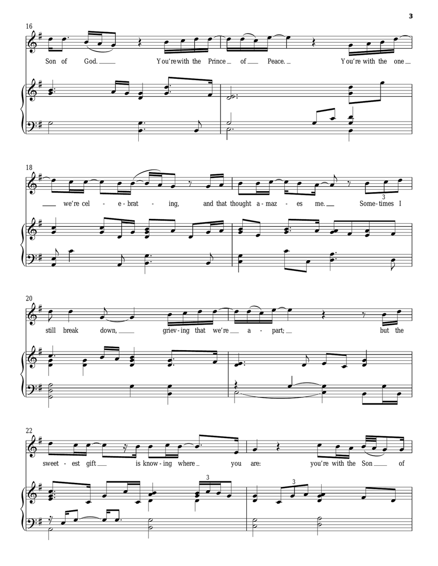 The Sweetest Gift The Sweetest Gift Piano scores gallery preview page 3