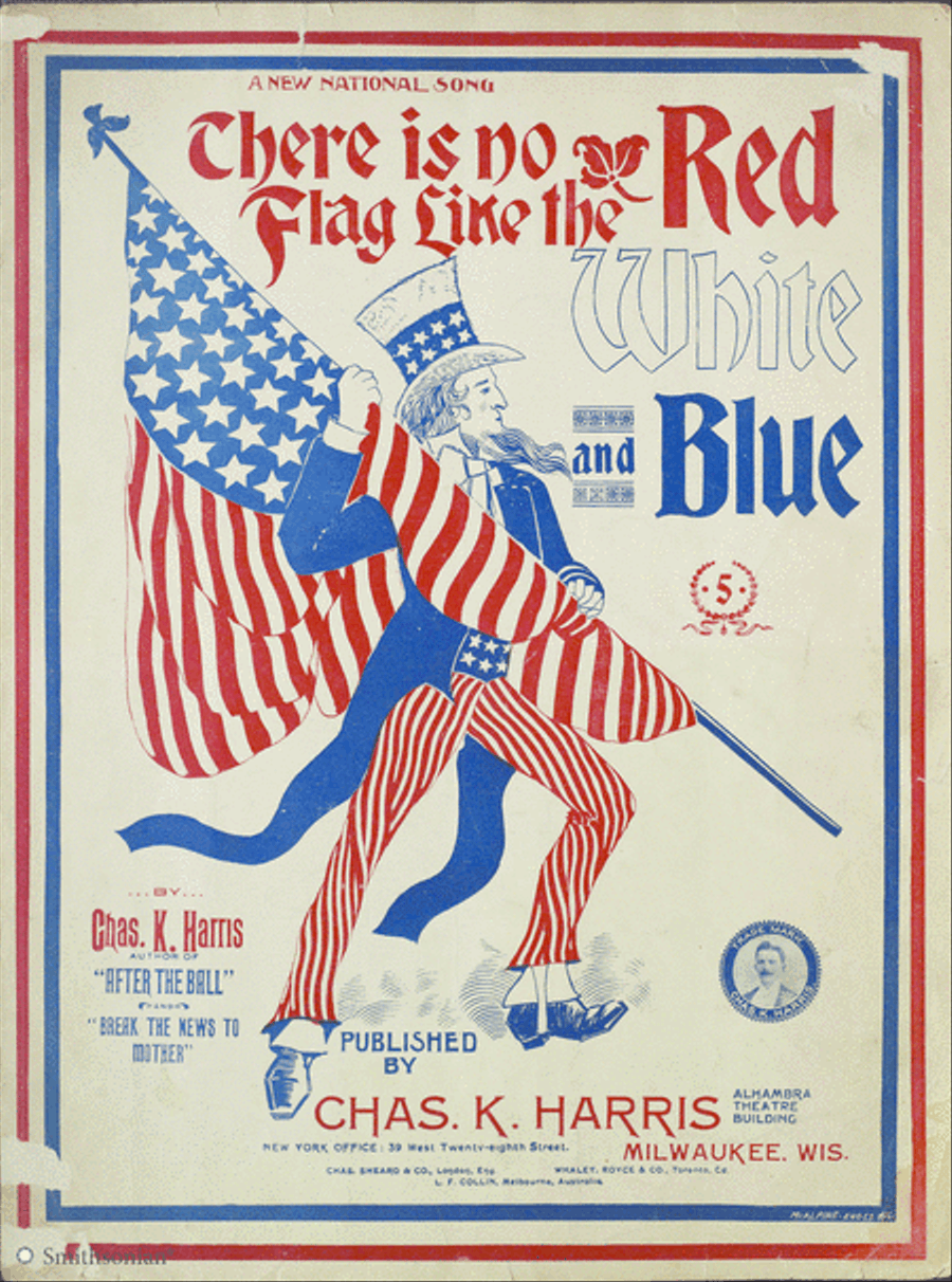 There is no Flag like the Red, White and Blue Piano, Vocal scores gallery preview page 1