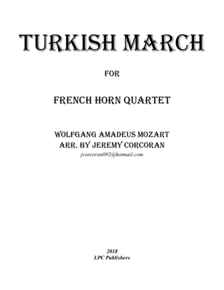 Book cover for Turkish March for French Horn Quartet