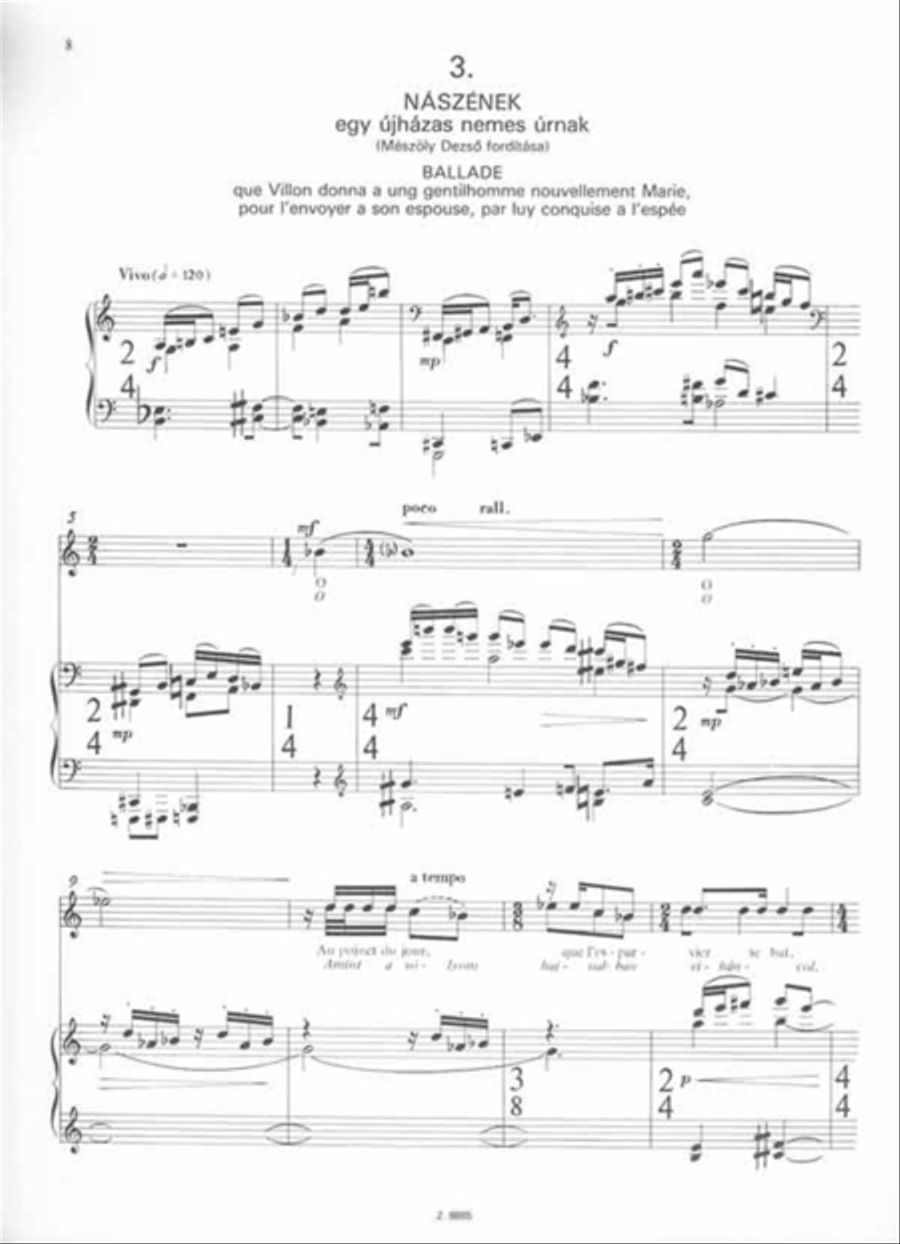 Fünf Villon-Portrait Voice Solo scores gallery preview page 3