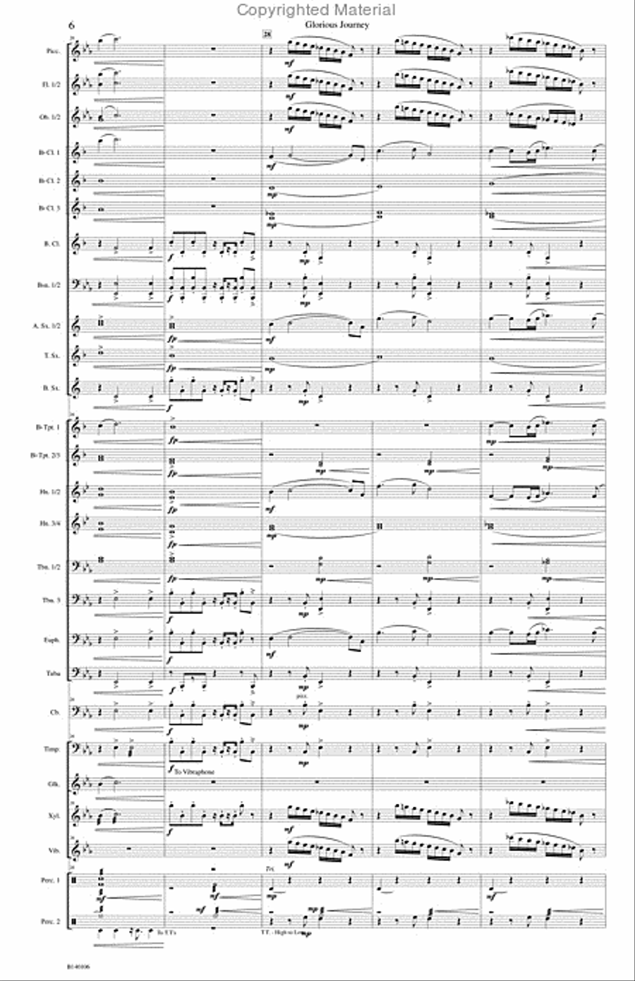 Glorious Journey Concert Band scores gallery preview page 9