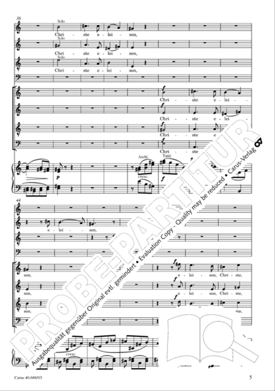 Mass in C Major Mass in C Major 4-Part scores gallery preview page 6