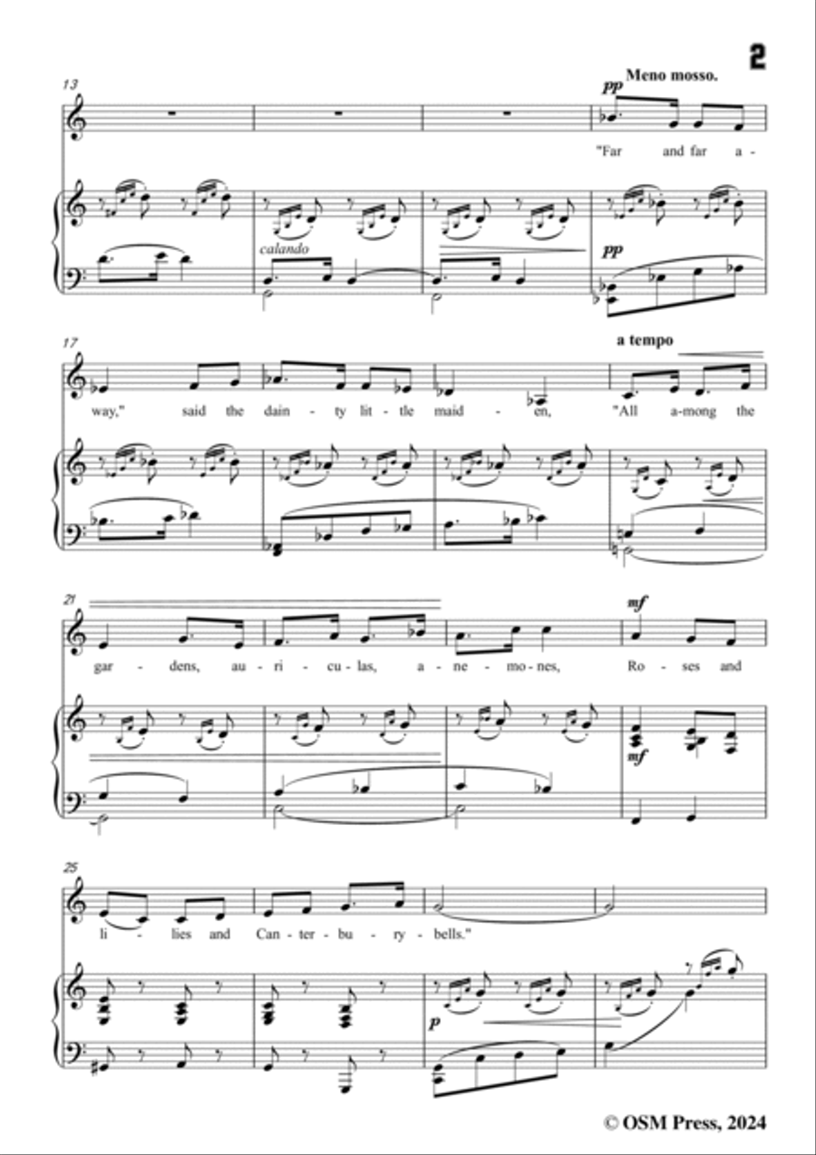 Somervell-Dainty little Maiden,in C Major Voice scores gallery preview page 3