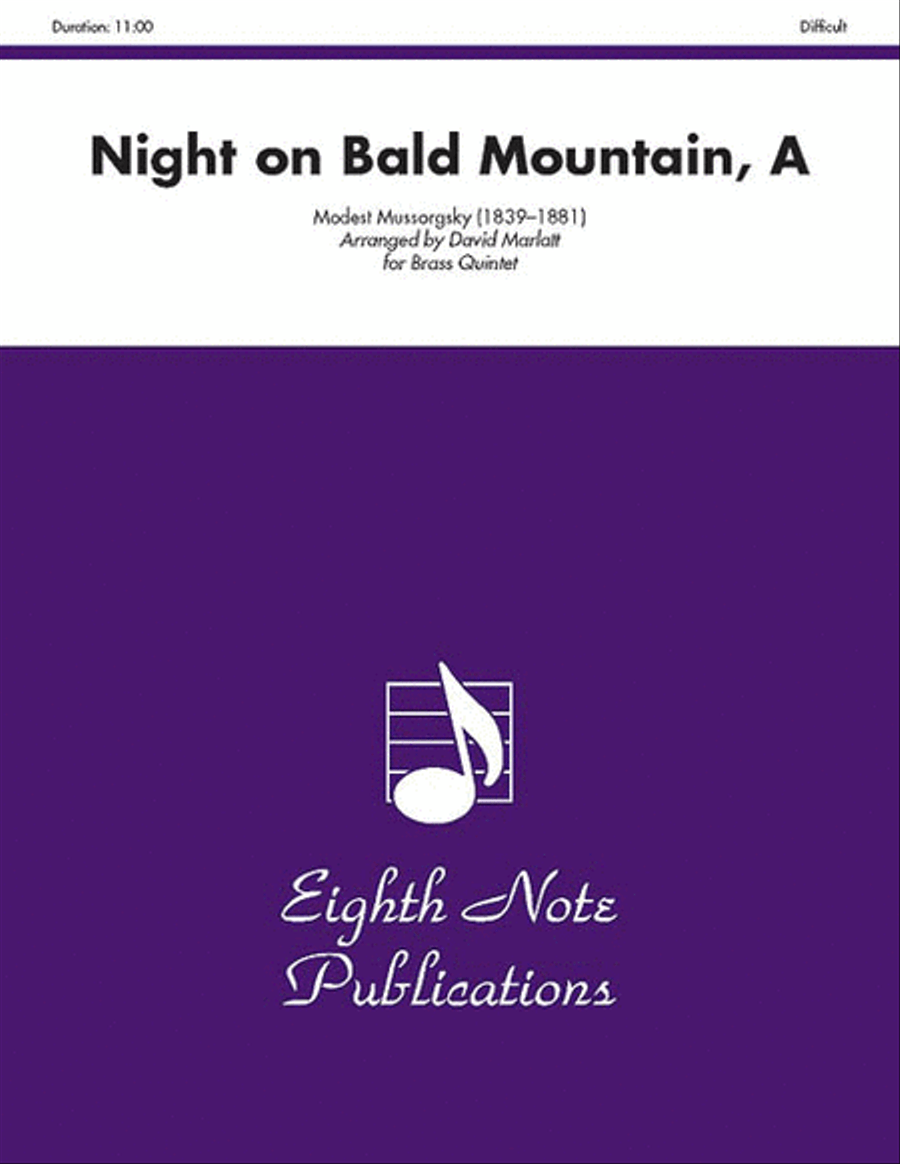 A Night on Bald Mountain A Night on Bald Mountain Brass Quintet scores gallery preview page 1