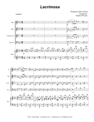 Lacrimosa (Woodwind Quartet and Piano)