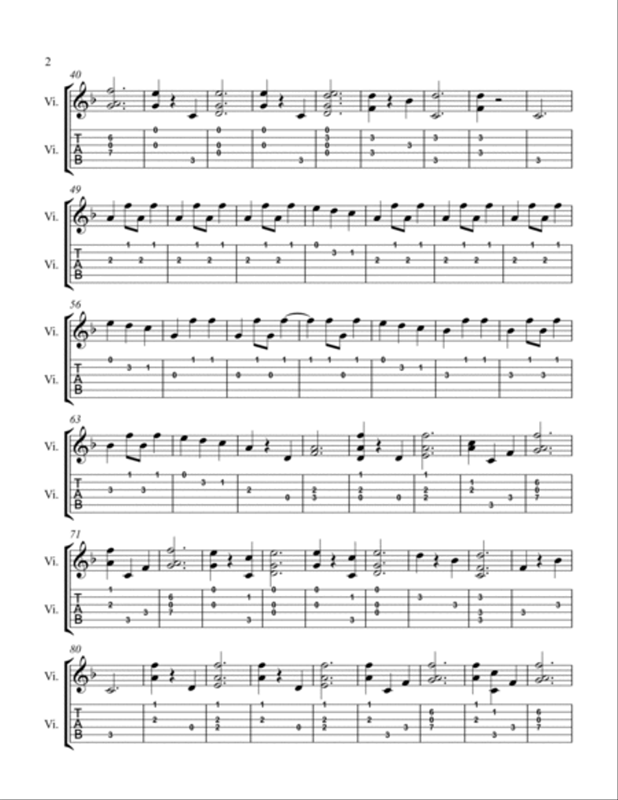 I Surrender Easy Guitar scores gallery preview page 2