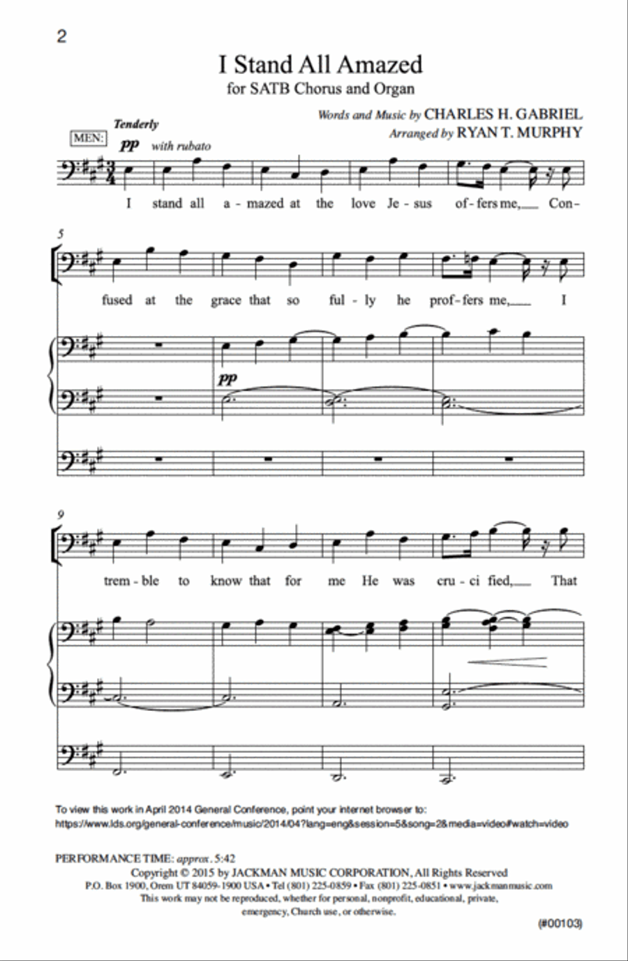I Stand All Amazed - SATB - Murphy I Stand All Amazed - SATB - Murphy 4-Part scores gallery preview page 2