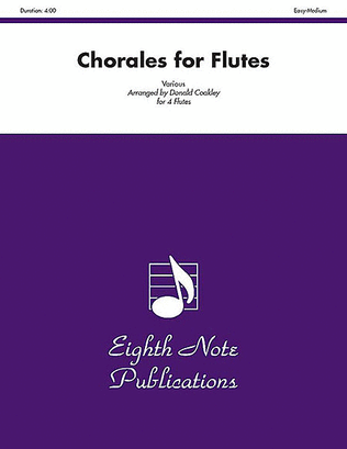 Book cover for Chorales for Flutes