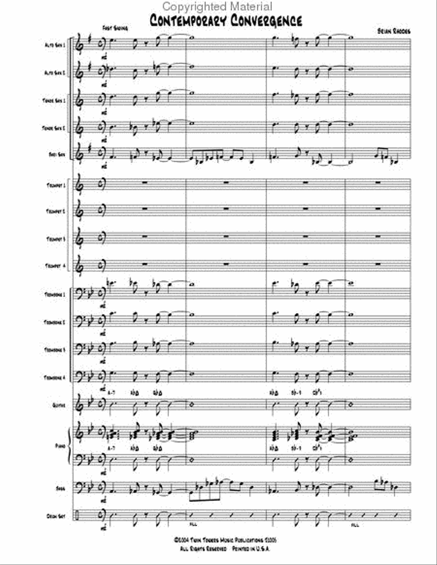 Contemporary Convergence Jazz Ensemble scores gallery preview page 3