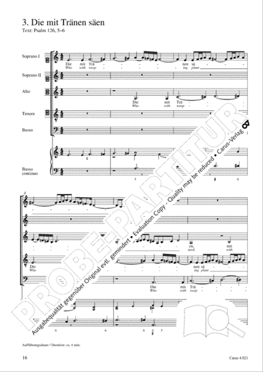 Schein: Israelsbrunnlein. Fontana d'Israel. Complete edition Choir scores gallery preview page 23