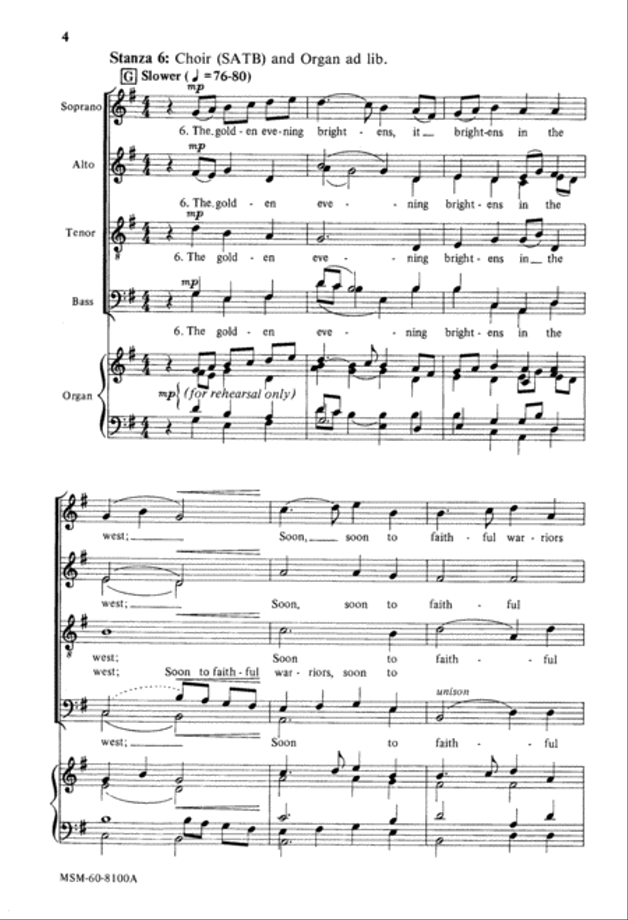 For All the Saints For All the Saints 4-Part scores gallery preview page 4