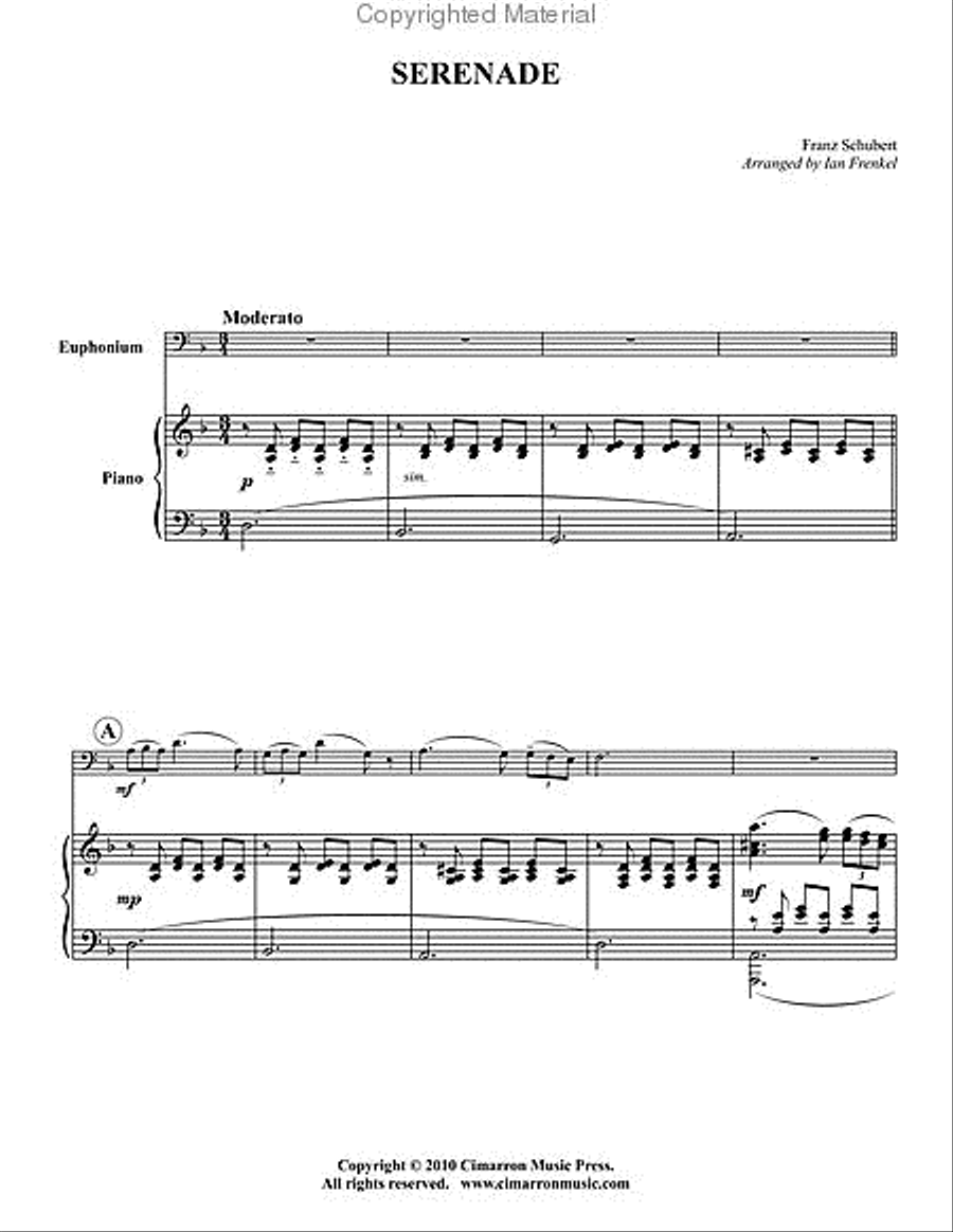 Serenade Euphonium scores gallery preview page 2