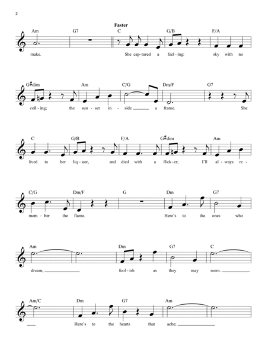 Audition (The Fools Who Dream) (from La La Land) Piano scores gallery preview page 2