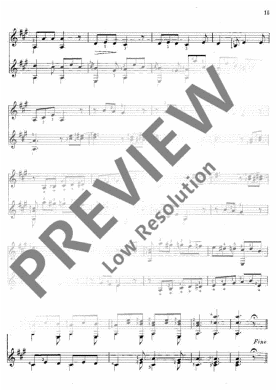 Easy Progressive Pieces Classical Guitar scores gallery preview page 16