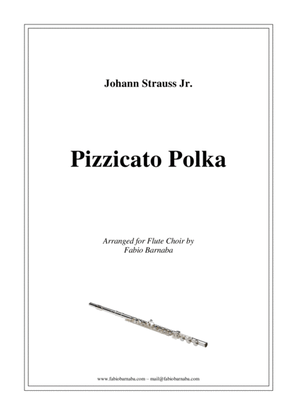 Book cover for Pizzicato Polka - for Flute Choir