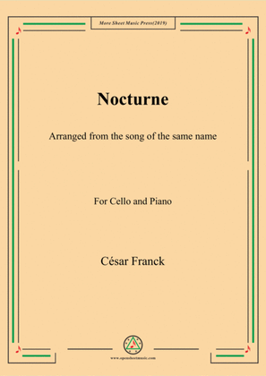 Franck-Nocturne,for Cello and Piano