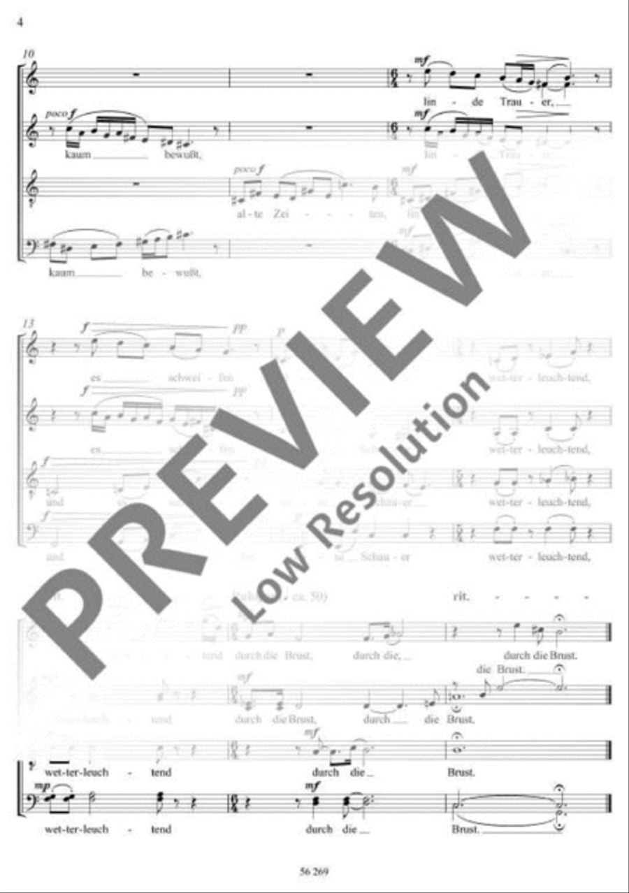 Sechs Eichendorff-Gesänge Mixed Choir scores gallery preview page 5