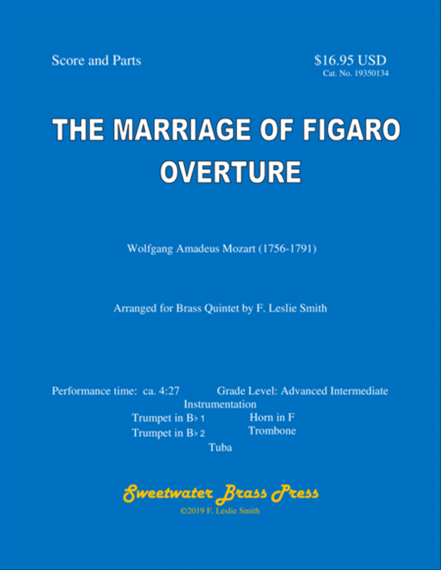 The Marriage of Figaro Overture Brass Ensemble scores gallery preview page 1