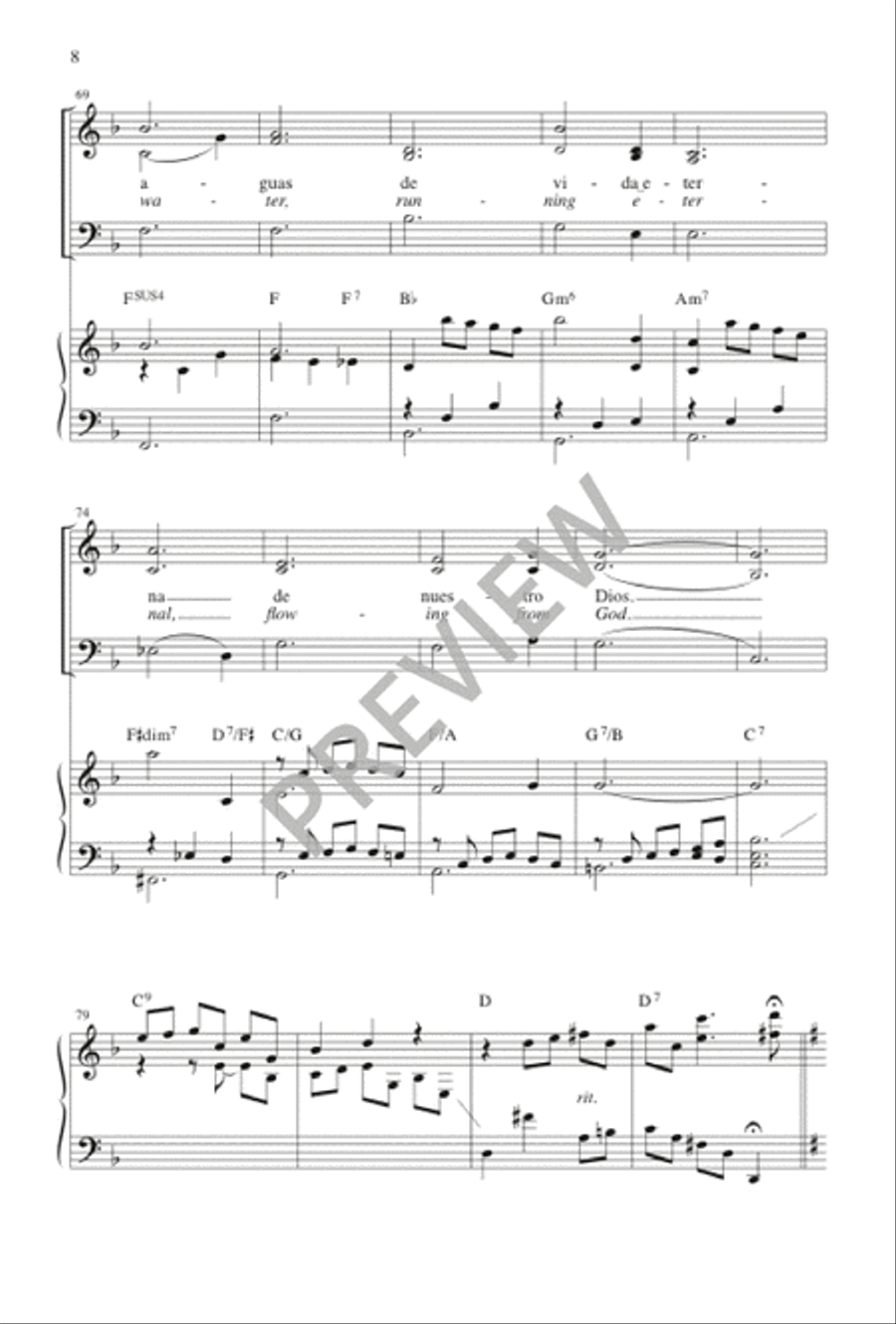 Que Esta Iglesia Sea Un Árbol / May This Church Be Like a Tree 3-Part scores gallery preview page 9