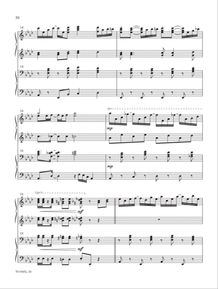 Come, Christians, Join to Play! Piano Duet scores gallery preview page 17