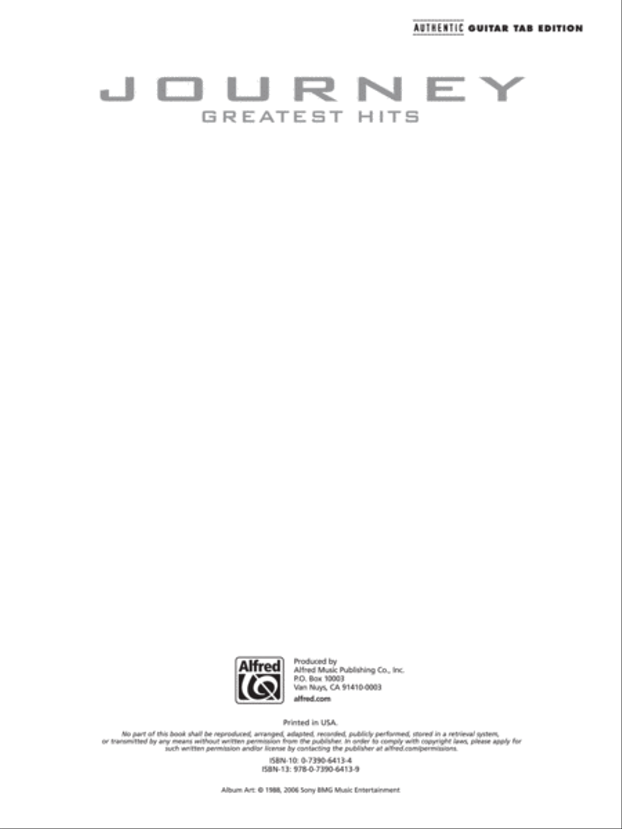 Journey -- Greatest Hits Electric Guitar scores gallery preview page 2