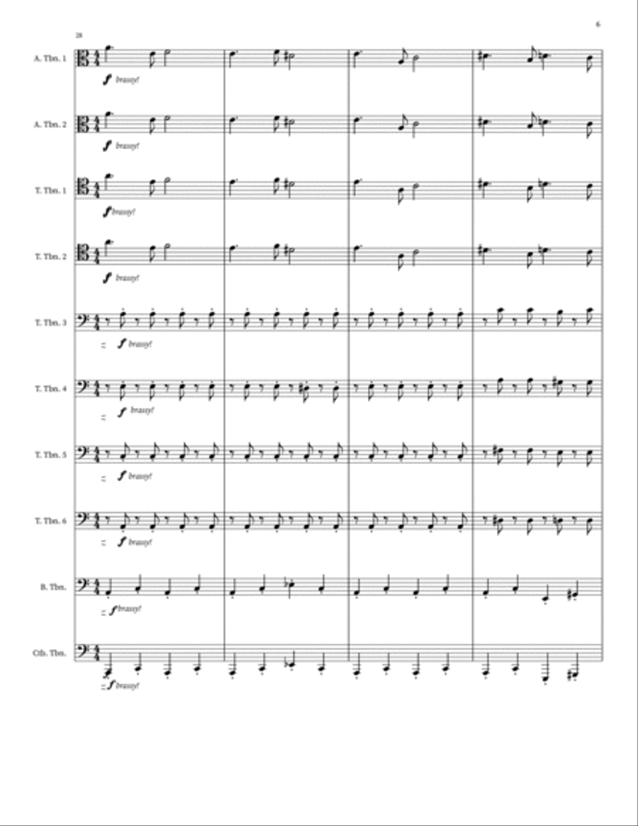 Beetlejuice (Main Theme) Small Ensemble scores gallery preview page 6