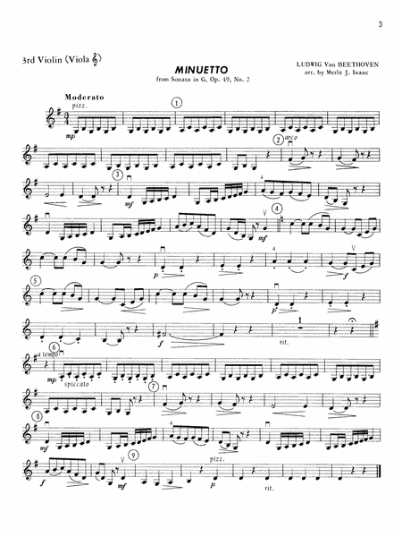 Highland/Etling String Quartet Series: Set 2: 3rd Violin (Viola [TC])