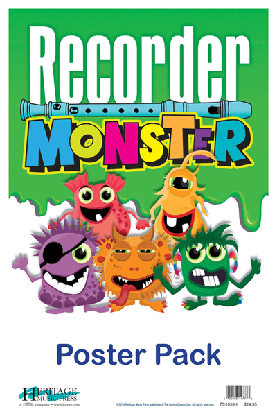 Recorder Monster Poster Pack