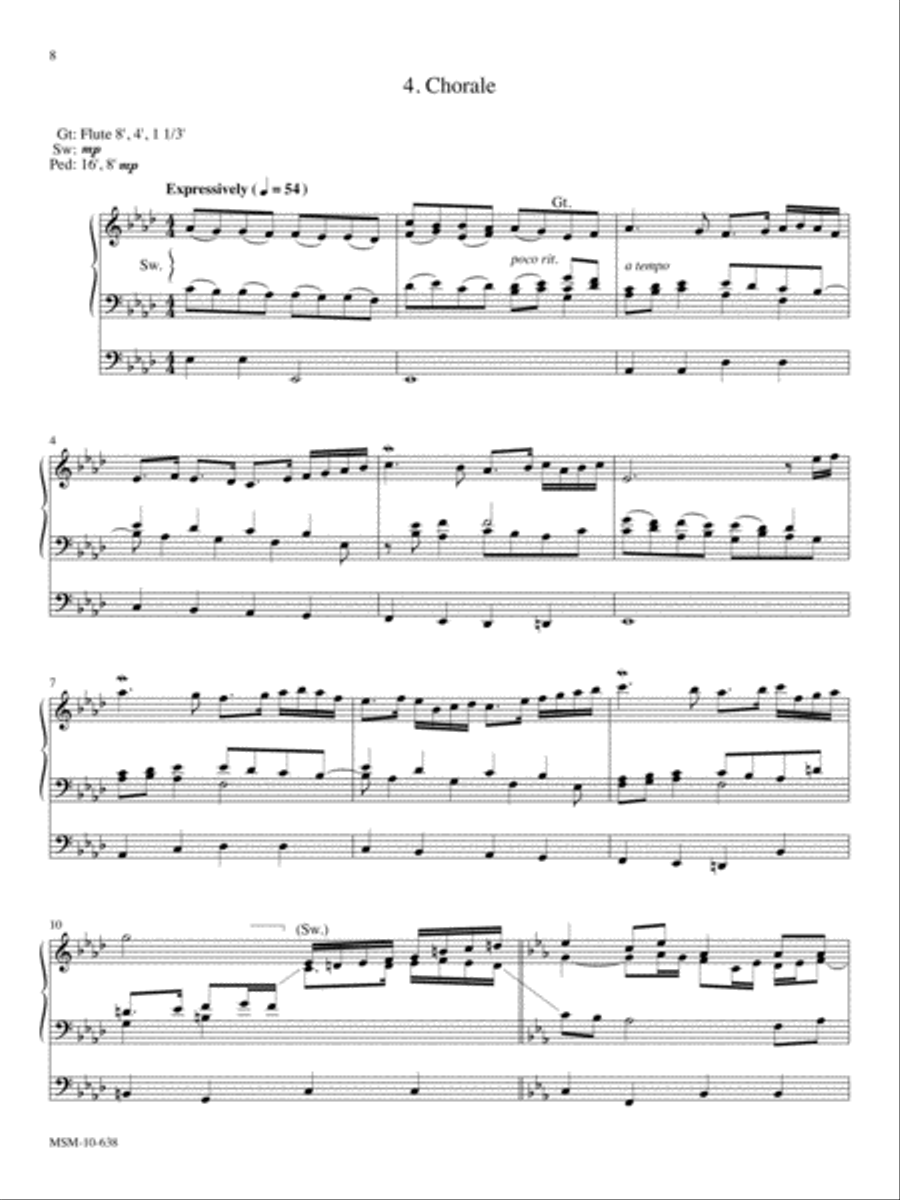 Variations for Organ on How Firm A Foundation Organ scores gallery preview page 6