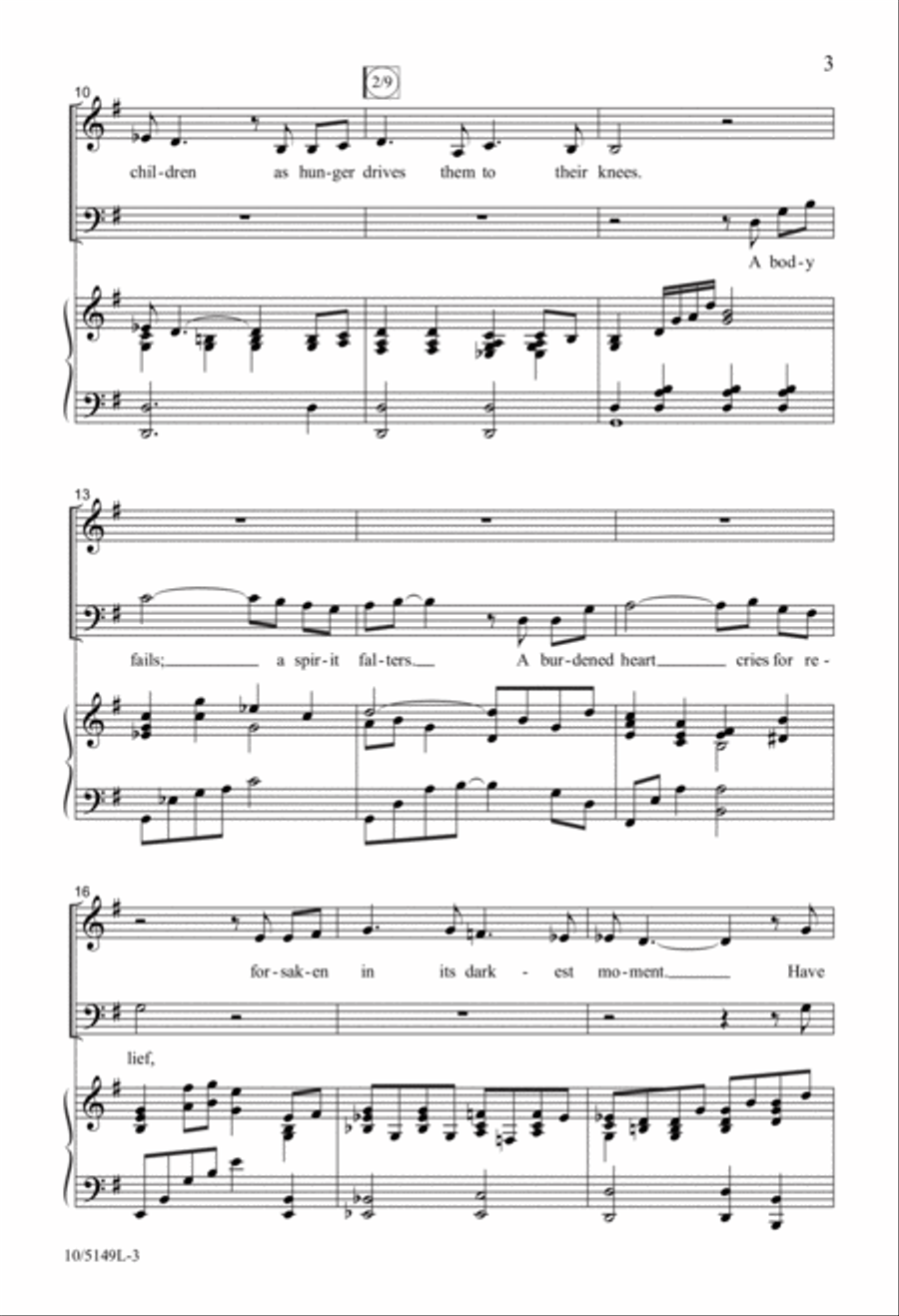 The Least of These 4-Part scores gallery preview page 3