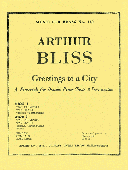 Greetings To A City (ensemble-brass 8 Or More)