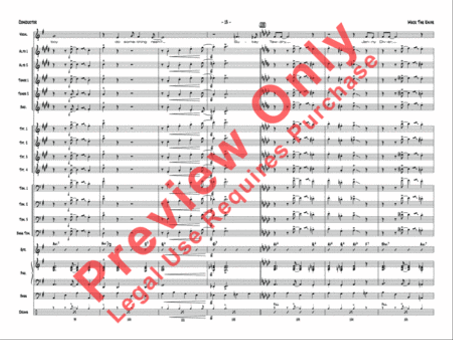 Mack the Knife Jazz Ensemble scores gallery preview page 16