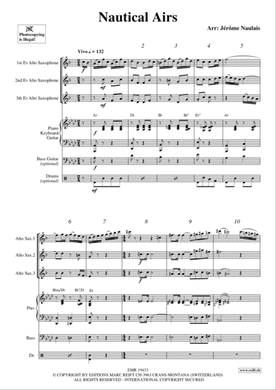 Nautical Airs Alto Saxophone scores gallery preview page 3