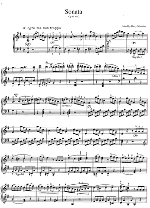Beethoven- Sonata in G major Op. 49 no. 2